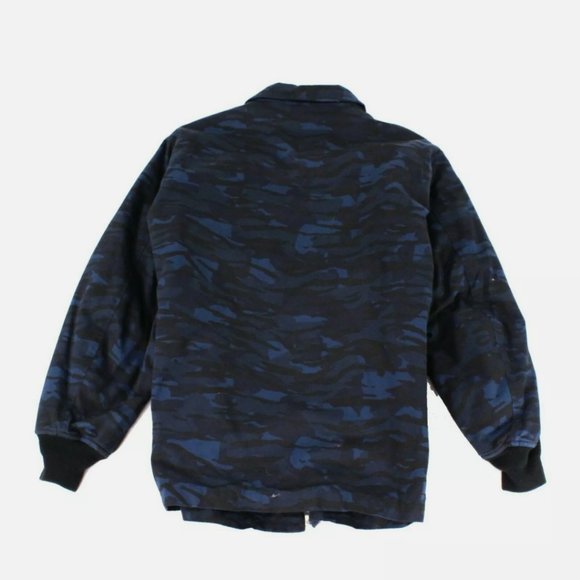 *Men's ALEXANDER WANG Over-Sized Military Style Blue/Blk Camo Print Jacket M * - Picture 2 of 13